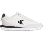 Calvin Klein RETRO RUNNER ESS MIX MAT WMN Kadın Spor Ayakkabı, Bright White/Black, 37