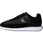 Calvin Klein Retro Runner Lace Up Nyl Sue Kadın Spor Ayakkabı, Black/Bright White, 37