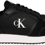 Calvin Klein RETRO RUNNER SOCK LACE UP NY-SU Erkek Spor Ayakkabı, Siyah, 45
