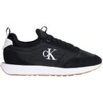 Calvin Klein RETRO RUNNER SOCK LACEUP MIX Kadın Spor Ayakkabı, Black/Bright White, 37