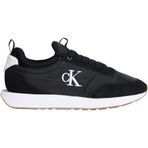 Calvin Klein RETRO RUNNER SOCK LACEUP MIX Kadın Spor Ayakkabı, Black/Bright White, 39