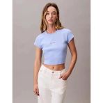 Calvin Klein Rib Kadın Mavi Crop Lv047ab802-7Zq