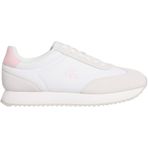 Calvin Klein RUNNER LACEUP MG NYLON MIX Kadın Spor Ayakkabı, Beyaz, 37