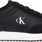 Calvin Klein RUNNER LACEUP MG NYLON MIX Kadın Spor Ayakkabı, Siyah, 36