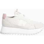 Calvin Klein Runner Low Lace Up Logolu Sneaker - Krem - Pembe
