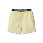Calvin Klein Sarı Erkek Çocuk Desenli Şort Mayo, 8 Yaş, 5003345605, Krem, Erkek Çocuklar