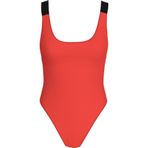 Calvin Klein SCOOP BACK ONE PIECE Mayo, Kırmızı, S
