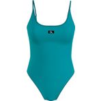 Calvin Klein Scoop One Piece Kadın Mayo, Mavi, Xs