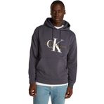 Calvin Klein Seasonal Monologo Regular Siyah Hoodie Erkek Sweatshirt