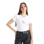 Calvin Klein Sequin Slim Tee Beyaz Kadın T-shirt