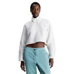 Calvin Klein Sherpa Pullover Beyaz Kadın Sweatshirt