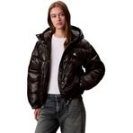 Calvin Klein Shine Puffer Jacket Kadın Ceket, Siyah, S