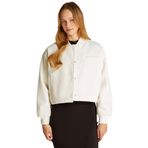 Calvin Klein SHORT BOMBER JACKET Kadın Ceket, Beyaz, M