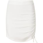 Calvin Klein SIDE GATHERING SKIRT Kadın Etek, Beyaz, S