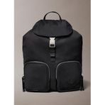 Calvin Klein Sırt Çantası POCKET NYLON FLAP BACKPACK Siyah, Standart, LV04F3133G, BLACK, kadın