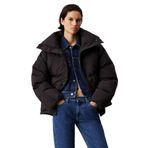 Calvin Klein Şişme Mont Relaxed Puffer, M, 5003173671, Siyah, Kadın