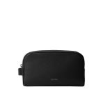 Calvin Klein Siyah Erkek Deri Traş Çantası FOIL EMBOSS DOPP KIT