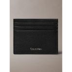 Calvin Klein Siyah Erkek Kartlık FOIL EMBOSS EW CARD CASE