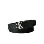 Calvin Klein Siyah Erkek Kemer CK BUCKLE TUMBLED 35MM ADJ/REV