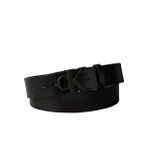 Calvin Klein Siyah Erkek Kemer CK BUCKLE TUMBLED 35MM