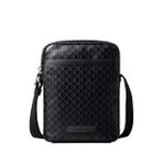 Calvin Klein Siyah Erkek Postacı Çantası EMBLEM AOP COATED SLIM REPORTER
