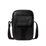 Calvin Klein Siyah Erkek Postacı Çantası WEBBING STRAP SLIM FLAP REPORTER