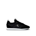 Calvin Klein Siyah Erkek Sneaker RETRO RUNNER SOCK LACEUP MIX MAT