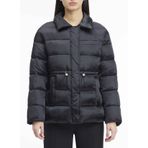 Calvin Klein Siyah Kadın Mont MW PADDED SATIN DRAWSTRINGJACKET