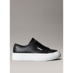 Calvin Klein Siyah Kadın Sneaker VULC FLATF LACE UP LTH