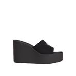 Calvin Klein Siyah Kadın Terlik WEDGE 70 SNDL CANV MG