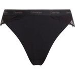 Calvin Klein Siyah Tanga Külot - Dantel Detaylı, XS, 000QF7979EUB1, SİYAH, kadın