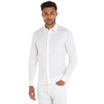 Calvin Klein Slim Stretch Shirt Erkek Gömlek, Beyaz, S