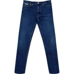 Calvin Klein Slim Taper Oil Slick Erkek Jean Pantolon, Gri, 32 Beden
