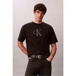 Calvin Klein Ss 16S Elevated Mono Erkek Bisiklet Yaka T-Shirt Siyah