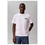 Calvin Klein SS 20' Easy Collegiate Badge T-shirt, S, LV04RF294GYAF, Beyaz, Erkek