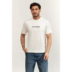 Calvin Klein SS 20S Whsl SP Cklein Ny Graphic Erkek Bisiklet Yaka T-Shirt Beyaz
