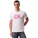 Calvin Klein Ss 30S Eu Ck Calvin Graphic Tee Erkek Tişört, Beyaz, M