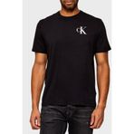 Calvin Klein Ss 30S Eu Left Chest Logo Tee Erkek Tişört, Siyah, S