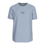 Calvin Klein SS 30S Micro Monologo Graphic Te Erkek Bisiklet Yaka T-Shirt Mor