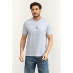 Calvin Klein SS 30S Micro Monologo Graphic Te Erkek Bisiklet Yaka T-Shirt