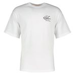 Calvin Klein Ss 30S Micro Monologo Graphic Te Erkek Tişört, Beyaz, L