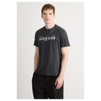 Calvin Klein SS 30S WHSL CALVIN COLL WORD GRA Erkek Siyah T-Shirt
