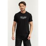 Calvin Klein SS 30S Whsl SP Calvin Futura Gra Erkek Bisiklet Yaka T-Shirt Siyah
