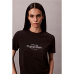 Calvin Klein Ss Classic Ck Nyc Lo Kadın Bisiklet Yaka T-Shirt Siyah