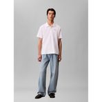 Calvin Klein SS EASY MONOLOGO CASUAL PIQUE PO Erkek T-shirt, Bright White, L