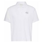 Calvin Klein SS EASY MONOLOGO CASUAL PIQUE PO Erkek T-shirt, Calico, L
