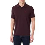 Calvin Klein SS MONOGRAM PIQUE POLO Erkek T-shirt, Mocha Brown, M