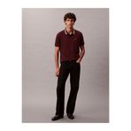 Calvin Klein Ss Monogram Pique Tipped Erkek Polo Yaka T-Shirt Kırmızı