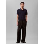 Calvin Klein Ss Refined Pique Tipped Classic Polo T-Shirt, M, LV04LC239GCEF, Lacivert, Erkek
