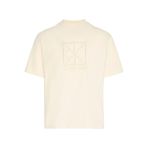 Calvin Klein Ss Rlxd Premium Interlock Emblem T-Shirt, S, LV04LE200GYAC, Sarı, Erkek